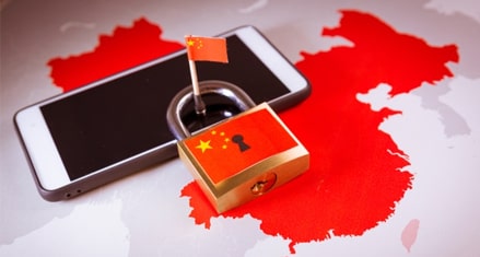 Блокировки интернета в Китае